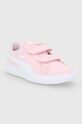 Puma buty dziecięce Smash v2 Buck V Ps 365183.G 365183.G różowy AW21