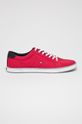 κόκκινο Tommy Hilfiger - Πάνινα παπούτσια Ανδρικά