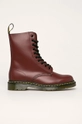 burgundské Dr. Martens - Kožená obuv Pánsky