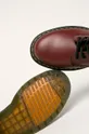burgundské Dr. Martens - Kožená obuv