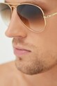Ray-Ban okulary AVIATOR METAL II 0RB3689.914751.58 złoty