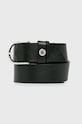 Tommy Hilfiger - Kožený opasok čierna AW0AW06165
