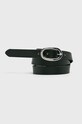 Pieces - Curea de piele negru 17092949