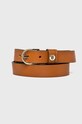 Tommy Hilfiger - Kožený opasok hnedá AW0AW06544