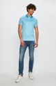 světle modrá Calvin Klein - Polo tričko Pánský