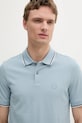 Oblačila Armani Exchange bombažna polo majica 8NZF75.Z8M5Z modra
