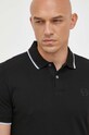 Armani Exchange polo bawełniane czarny 8NZF75.Z8M5Z