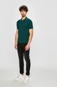 Bavlnené polo tričko Armani Exchange 8NZF75.Z8M5Z zelená SS25