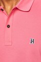 Tommy Hilfiger - Тениска с яка Lewis Hamilton MW0MW09401 розов