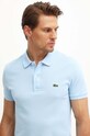 Lacoste polo bawełniane niebieski PH4012