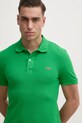 Lacoste polo bawełniane zielony PH4012
