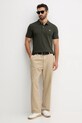 Lacoste polo bawełniane PH4012 zielony AW25