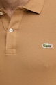 Βαμβακερό μπλουζάκι πόλο Lacoste PH4012 μπεζ