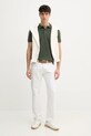 Lacoste polo bawełniane PH4012 zielony AW24