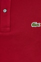 Lacoste polo bawełniane PH4012 bordowy