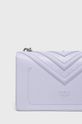 Pinko - Kožená kabelka purpurová