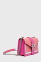 Pinko - Kožená kabelka růžová
