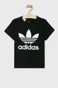 czarny adidas Originals - T-shirt dziecięcy 128-164 cm DV2905 Chłopięcy