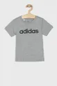 szary adidas - T-shirt dziecięcy 110-176 cm DV1816 Chłopięcy