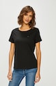 Tommy Jeans - Top bavlna čierna DW0DW05938
