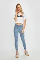 Majica EllesseAlberta Cropped Tee bijela