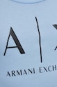 Armani Exchange t-shirt bawełniany niebieski 8NYT70.YJ16Z
