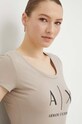Armani Exchange t-shirt bawełniany 8NYT70.YJ16Z beżowy AA00