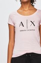 Oblečenie Bavlnené tričko Armani Exchange 8NYT70.YJ16Z ružová