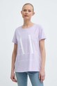 Majica kratkih rukava Armani Exchange 8NYTCX.YJG3Z ljubičasta AA00