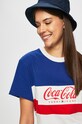 Tommy Jeans - Felső x Coca-Cola kék DW0DW06930