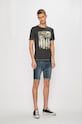 Produkt by Jack & Jones - Pánske tričko 12153634 sivá SS19