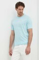 Armani Exchange tricou albastru 8NZTCD.Z8H4Z