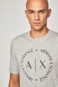 Armani Exchange - Pánske tričko sivá 8NZTCD.Z8H4Z