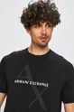μαύρο Armani Exchange - Μπλουζάκι