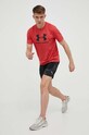 Under Armour t-shirt 1329590 bordowy AW23