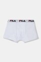 Fila - Bokserki dziecięce 125-157 cm bokserki dopasowane biały FU1000
