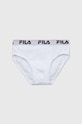 Fila - Bokserki dziecięce 125-157 cm bokserki dopasowane biały FU1001