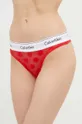 červená Calvin Klein Underwear Tangá Dámsky