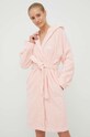 HUGO BOSS szlafrok bawełna różowy PLAIN.WOMEN