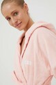 HUGO BOSS szlafrok różowy PLAIN.WOMEN