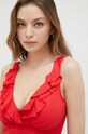 Odzież Lauren Ralph Lauren strój kąpielowy LR7DB10E czerwony