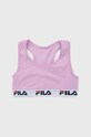 Fila - Biustonosz sportowy dziecięcy miękka różowy FU2000