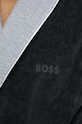 Памучен халат BOSS LORD.MEN сив