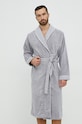Памучен халат BOSS памук сив LORD.MEN