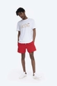 Lacoste swim shorts red