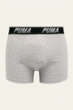 Puma - Boxerky (2 pak) 907596 sivá