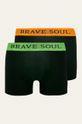 černá Brave Soul - Boxerky (2-pack) Pánský