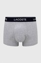 Боксерки Lacoste (3 чифта) 5H3389 сив AW24