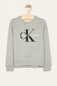 Calvin Klein Jeans - Bluza copii 104-176 cm imprimeu gri IU0IU00069