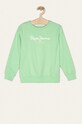 Pepe Jeans - Bluza copii Cameron 128-176 cm imprimeu verde PB581223